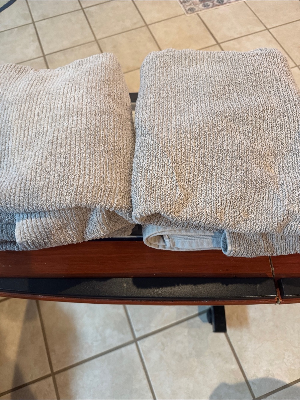 Apt. 9 Bath Towels Gray Ribbed Set of 4